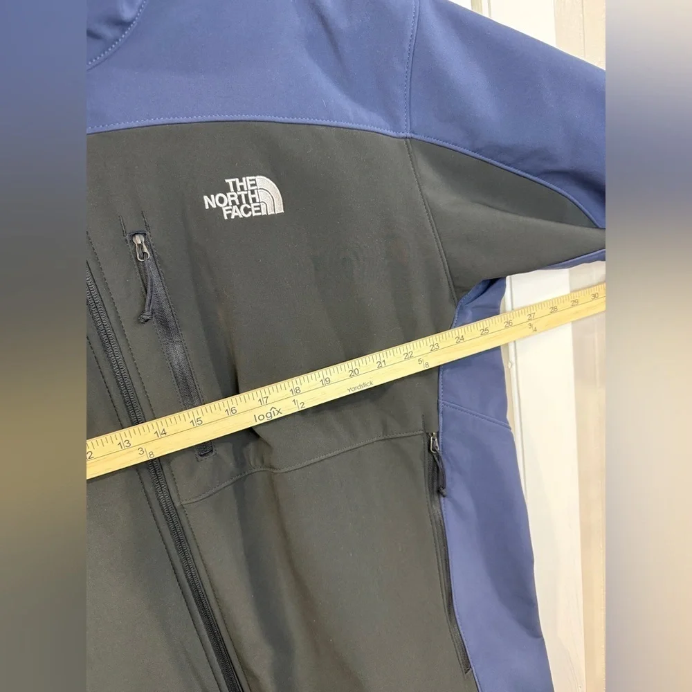 The North Face Men’s XXL Navy Black Softshell Jacket Full Zip Fleece
